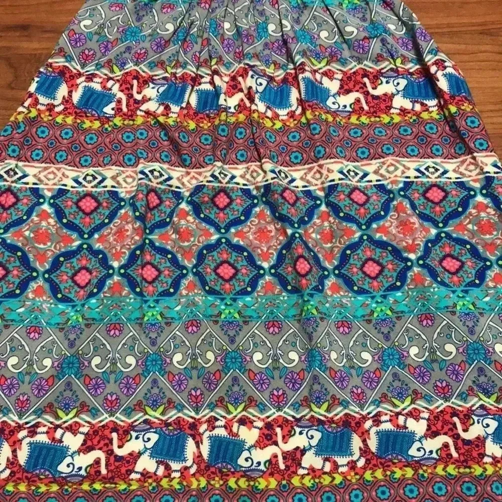 Derek Heart Multi Color Summer Dress, Med - Picture 4 of 6